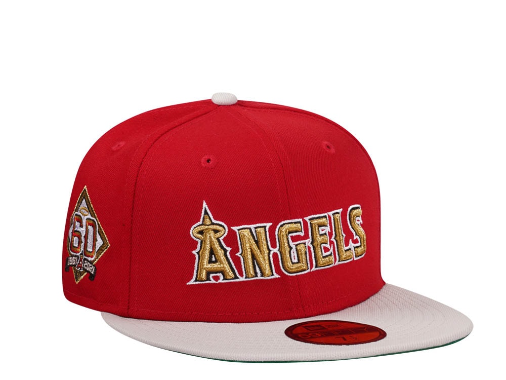 New Era Anaheim Angels 60th Anniversary Scarlet Edition 59Fifty Fitted Casquette