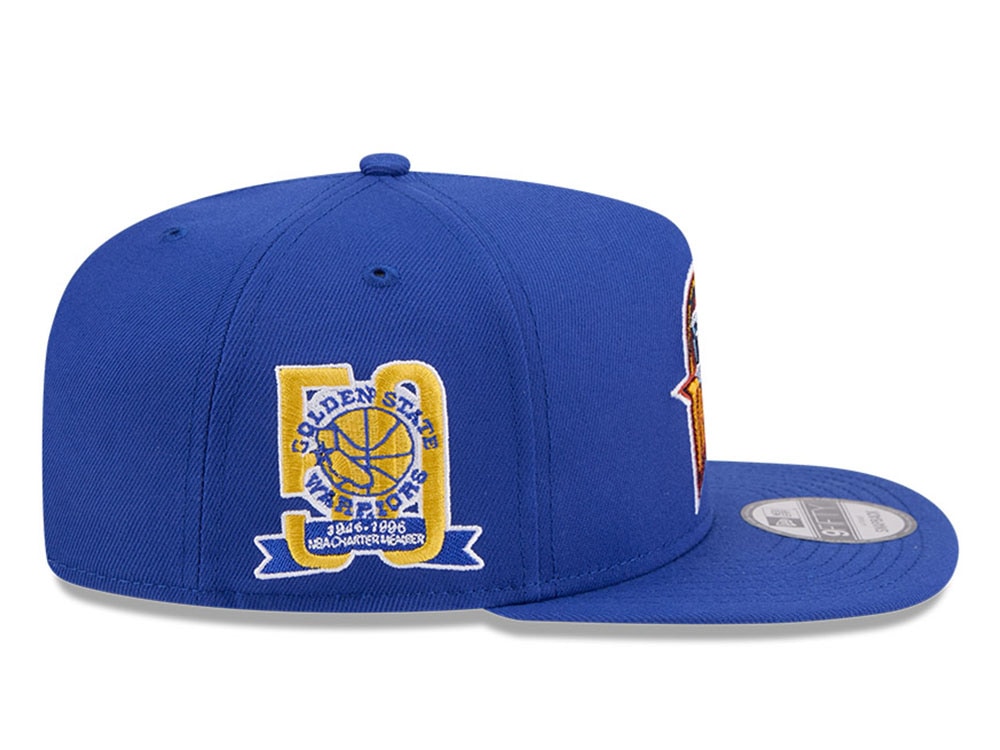 New Era Golden State Warriors 50th Anniversary HWC Edition 9Fifty A Frame Snapback Casquette