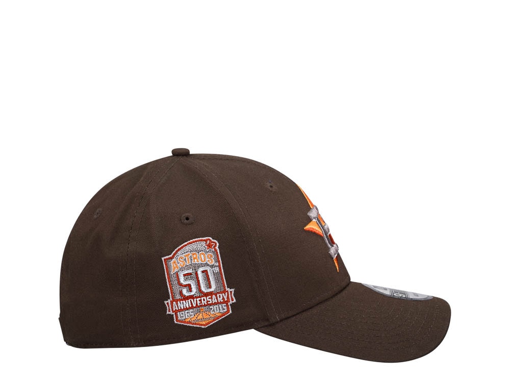 New Era Houston Astros 50th Anniversary Brown Edition 9Forty Strapback Casquette