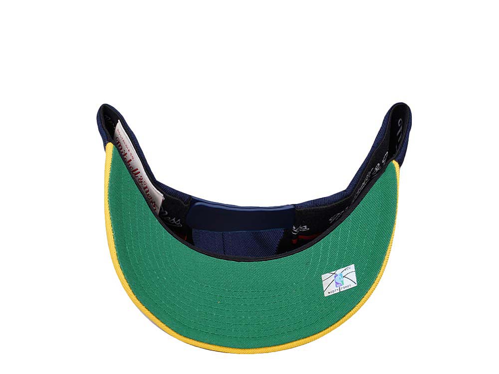 Mitchell & Ness Indiana Pacers Team Two Tone 2.0 Hardwood Classic Red Flex Snapback Casquette