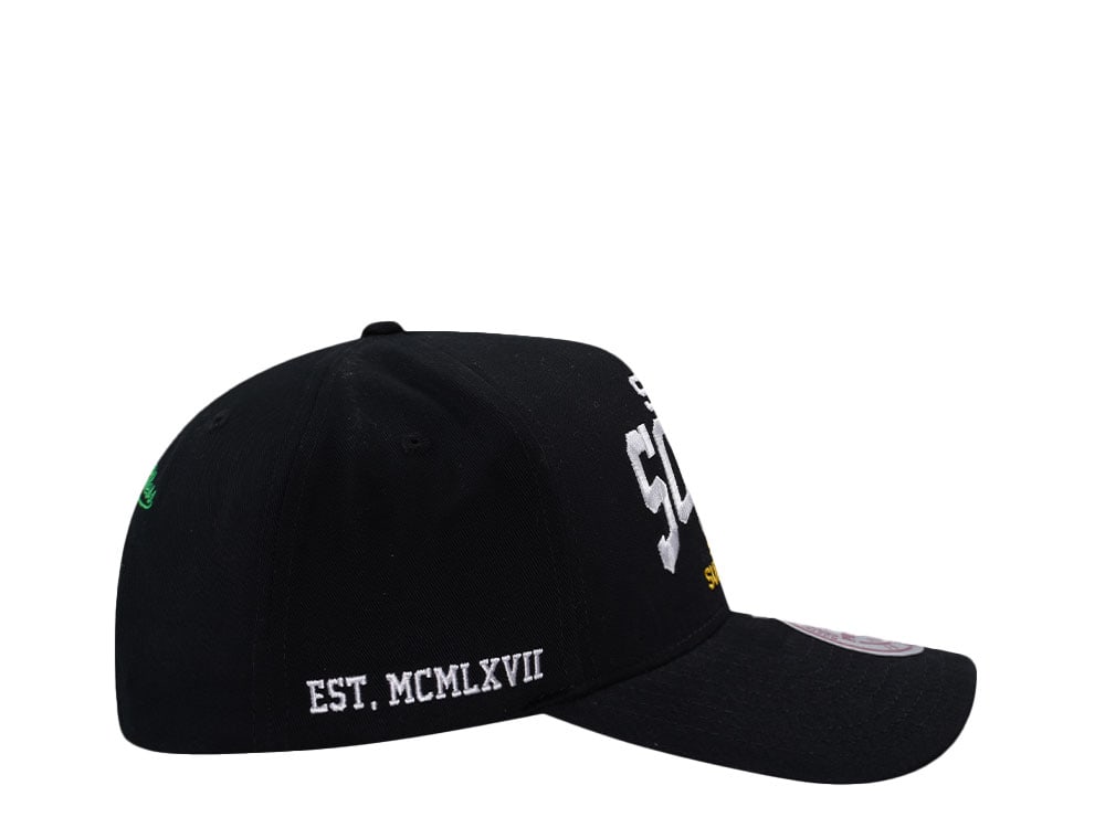 Mitchell & Ness Seattle SuperSonics Black Pro Pinch Fit Snapback Casquette
