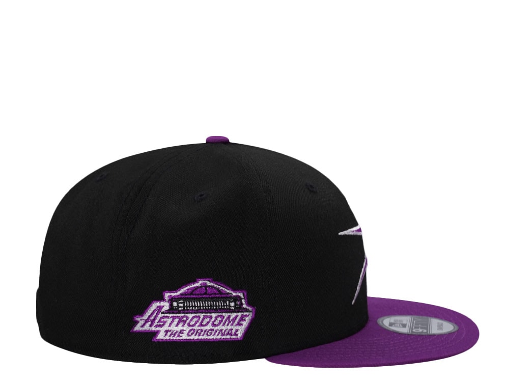 New Era Houston Astros Astrodome Black Sparkling Grape Edition 9Fifty Snapback Casquette