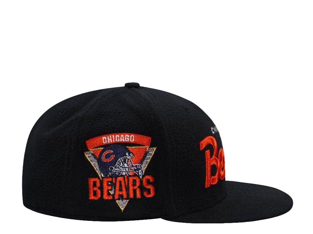 New Era Chicago Bears Team Helmet Black Prime Fleece Edition 59Fifty Fitted Casquette