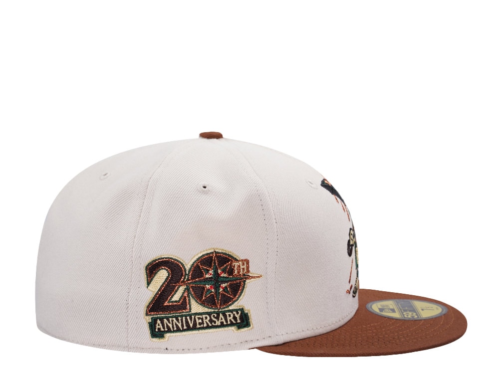 New Era Seattle Mariners 20th Anniversary Cream Two Tone Edition 59Fifty Fitted Casquette