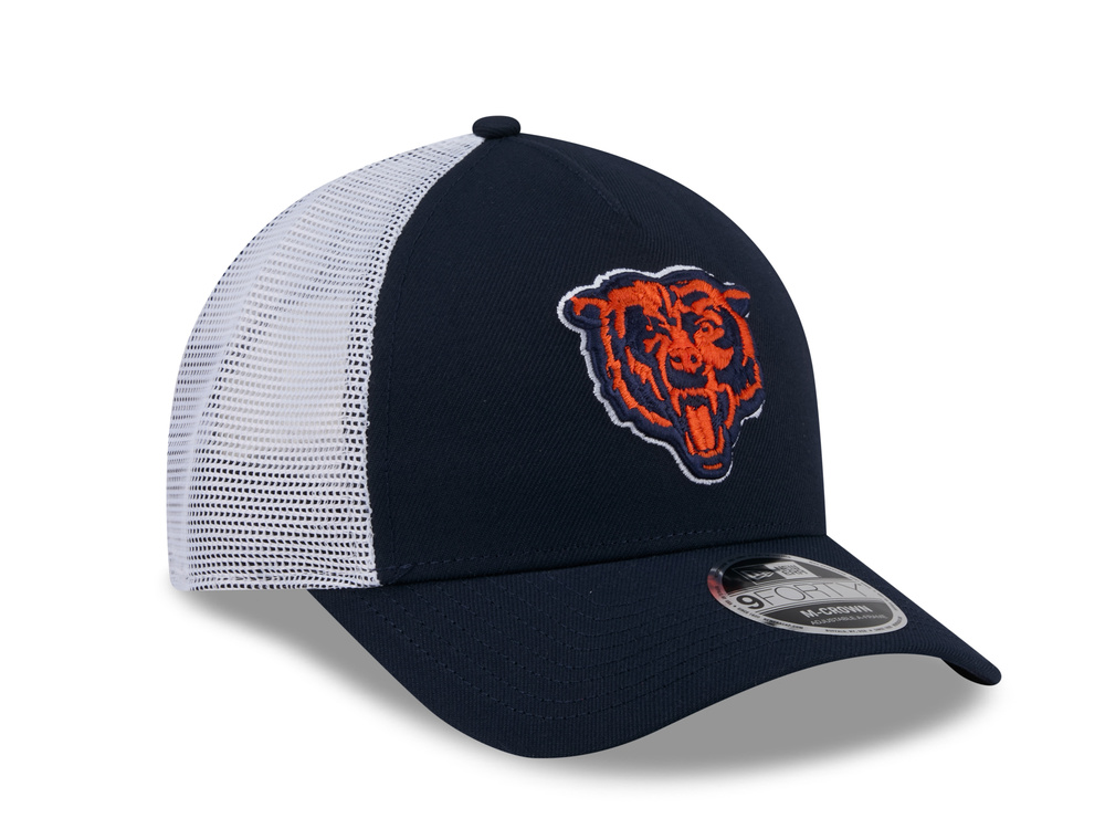 New Era Chicago Bears Official Team Color Edition 9Forty M Crown A Frame Trucker Snapback Casquette