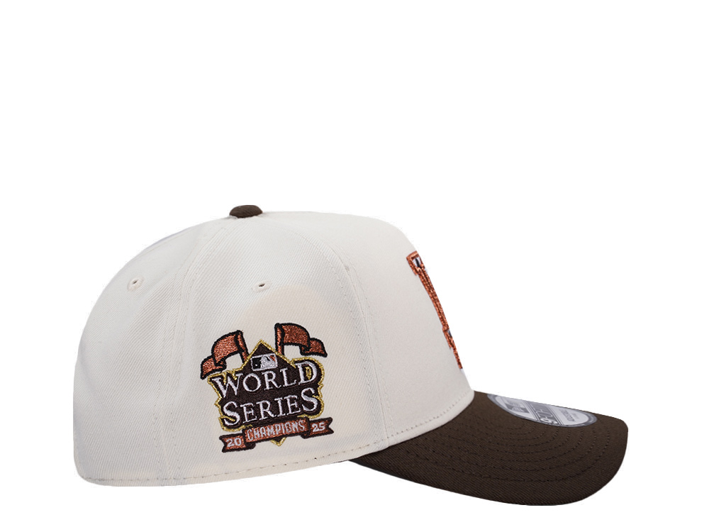 New Era Los Angeles Dodgers World Series Champions 2025 Chrome Two Tone Edition 9Forty A Frame Snapback Casquette