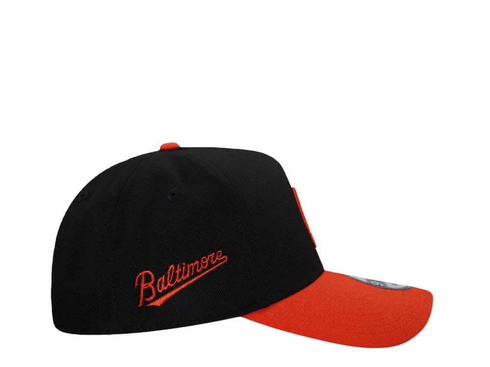 New Era Baltimore Orioles Black Two Tone 9Forty A Frame Snapback Casquette