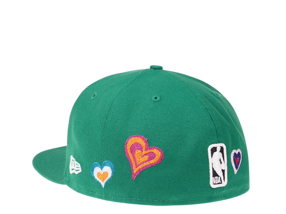 New Era Boston Celtics Green Chainstitchheart Edition 59Fifty Fitted Casquette