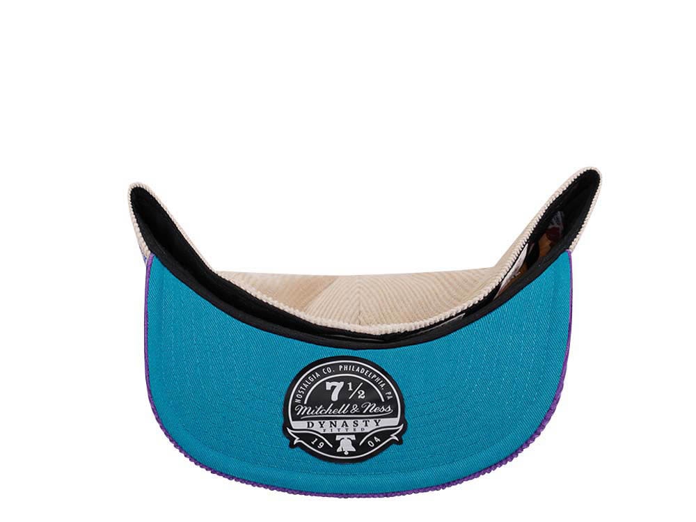 Mitchell & Ness Charlotte Hornets All Star 1997 Two Tone Hardwood Classic Cord Edition Dynasty Fitted Casquette