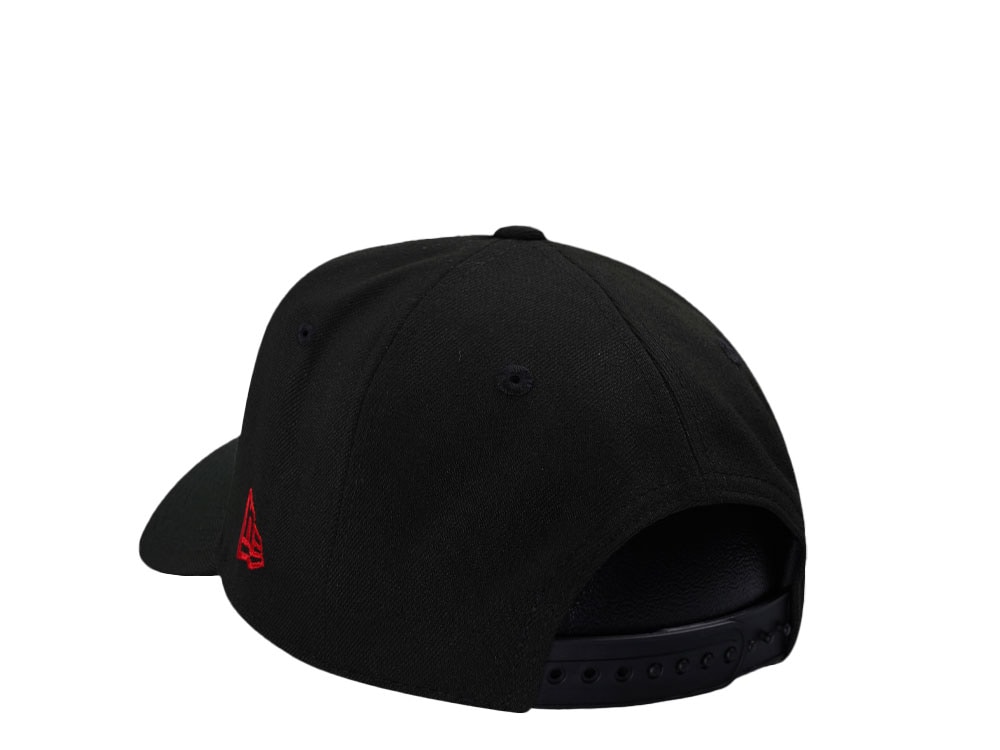 New Era Chicago Bulls 6x Champs Black and Red Prime Edition 9Forty A Frame Snapback Casquette