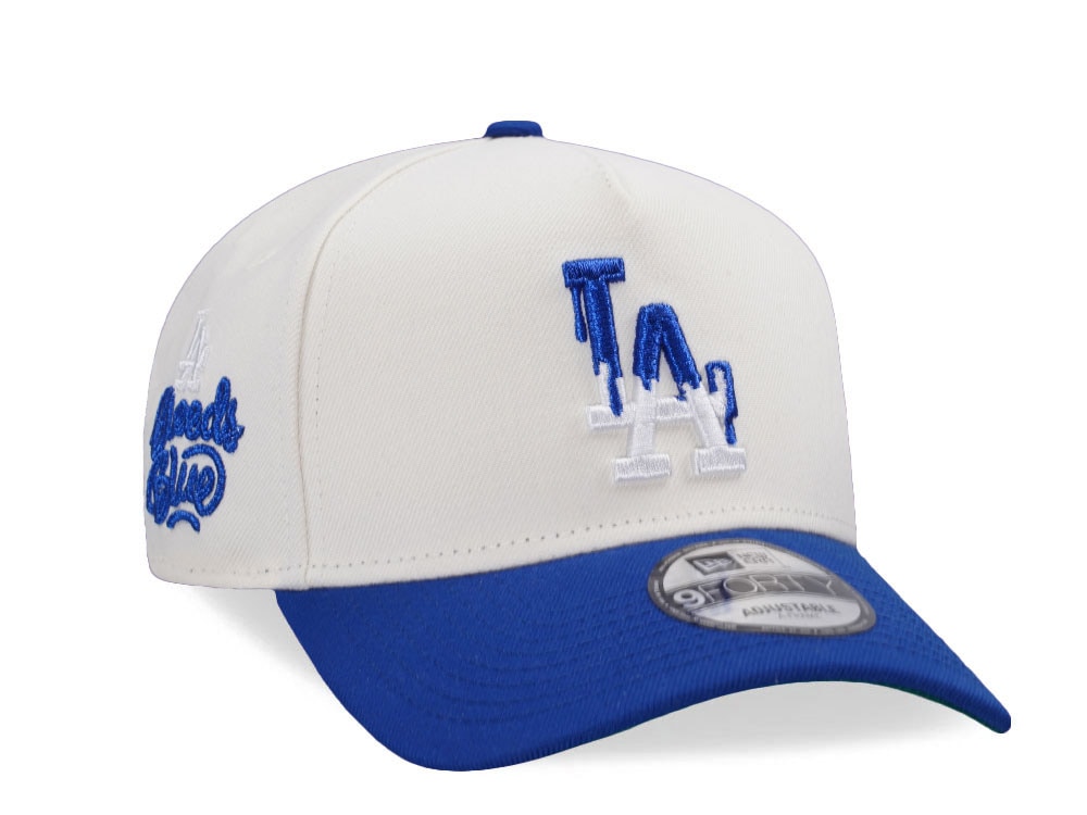 New Era Los Angeles Dodgers Bleed Blue Chrome Two Tone Edition 9Forty A Frame Snapback Casquette