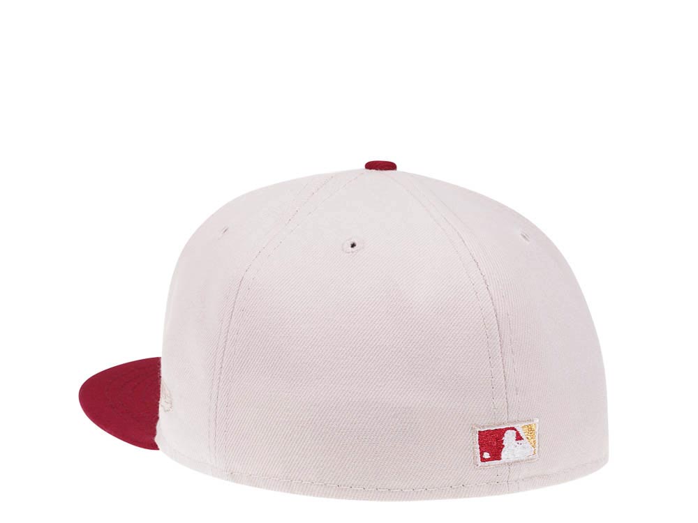 New Era St. Louis Cardinals 100th Anniversary Vintage Stone Two Tone Throwback Edition 59Fifty Fitted Casquette