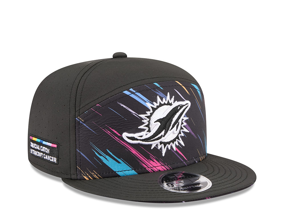 New Era Miami Dolphins Crucial Catch 2026 Black Edition 9Fifty Split Panel Snapback Casquette