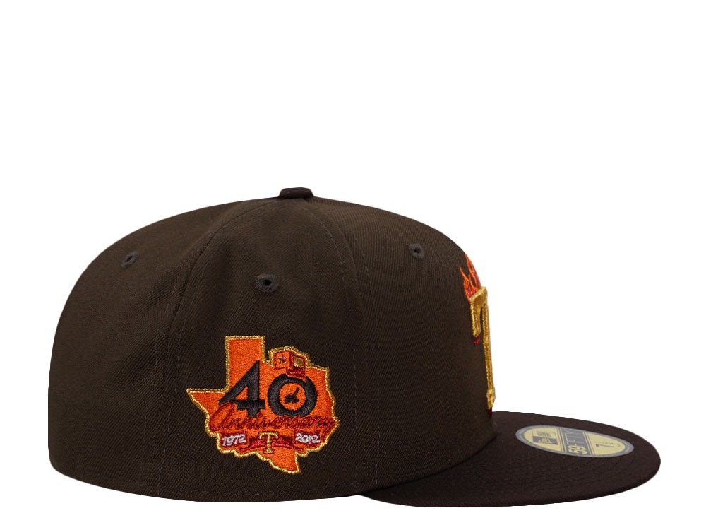 New Era Texas Rangers 40th Anniversary Walnut Two Tone Edition 59Fifty Fitted Casquette