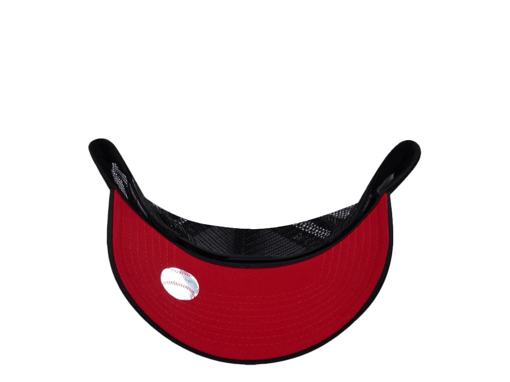 New Era Chicago White Sox Black And Red Edition 9Forty A Frame Trucker Snapback Casquette