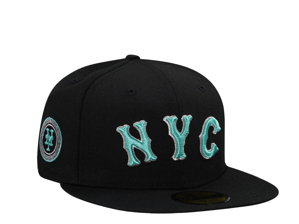 New Era New York Mets Black Tiffany City Connect Edition 59Fifty Fitted Casquette