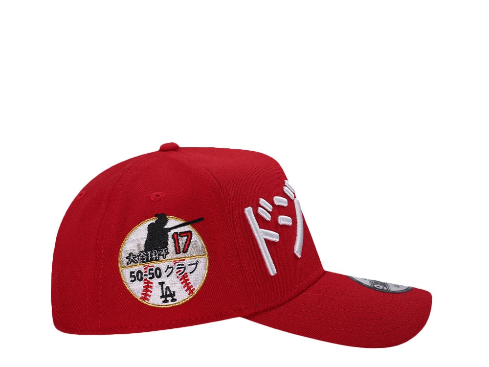 New Era Los Angeles Dodgers Kanji 50 50 Season Ohtani Red Prime Edition 9Forty A Frame Snapback Casquette