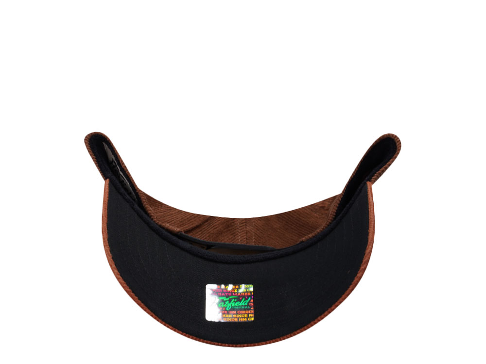 Hatfield Bull Corduroy Brown Snapback Casquette
