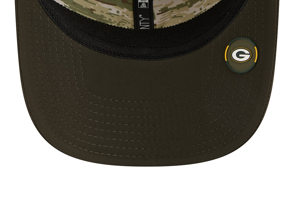 New Era Green Bay Packers Salute To Service 2025 9Seventy Snapback Casquette
