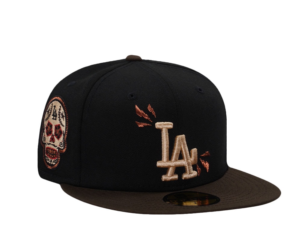 New Era Los Angeles Dodgers Skull Black Two Tone Edition 59Fifty Fitted Casquette