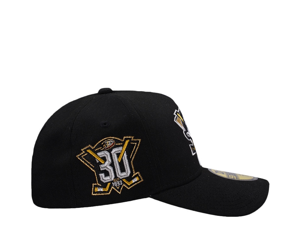 New Era Anaheim Ducks 30th Anniversary Black Prime Edition 59Forty A Frame Fitted Casquette