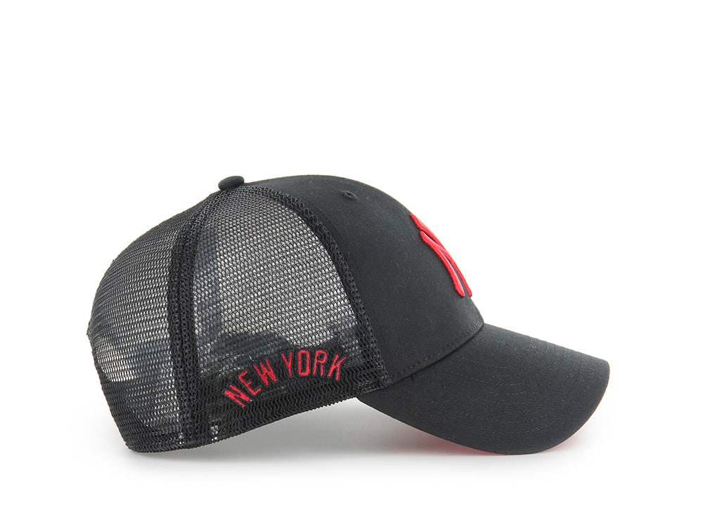 47Brand New York Yankees Black Branson Edition Trucker MVP Snapback Casquette