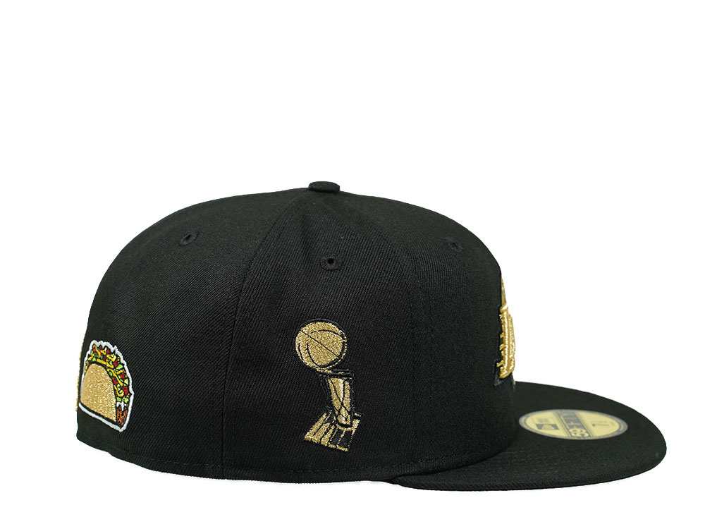 New Era Los Angeles Lakers Black and Gold Icons Edition 59Fifty Fitted Casquette