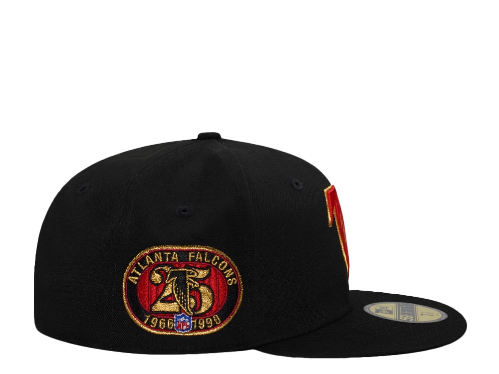 New Era Atlanta Falcons 25th Anniversary Metallic Black Prime Edition 59Fifty Fitted Casquette