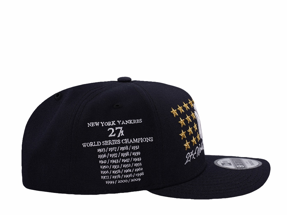 New Era New York Yankees 27x World Series Champions Navy Prime Edition 9Fifty A Frame Snapback Casquette