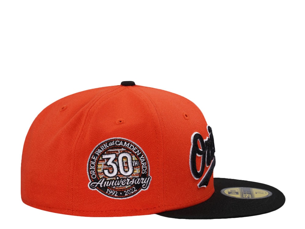 New Era Baltimore Orioles 30th Anniversary Orange Two Tone Edition 59Fifty Fitted Casquette