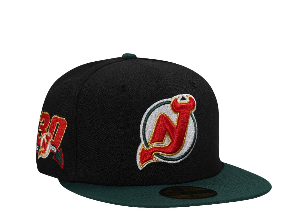 New Era New Jersey Devils 30th Anniversary Black Two Tone Edition 59Fifty Fitted Casquette