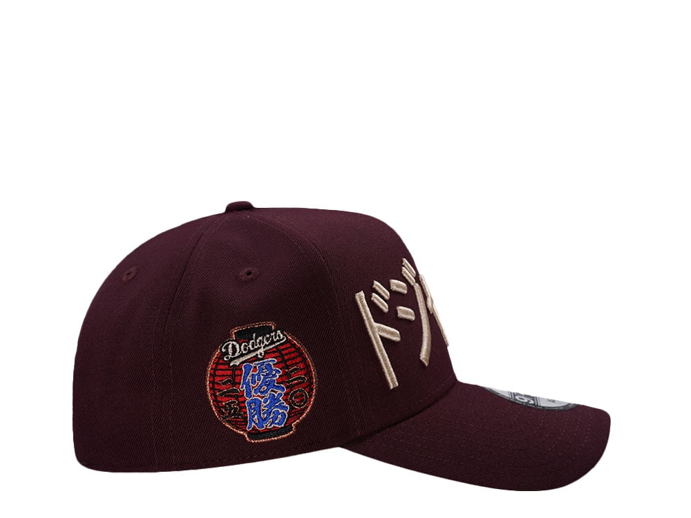 New Era Los Angeles Dodgers World Series 2026 Maroon Prime Edition 9Forty A Frame Snapback Casquette