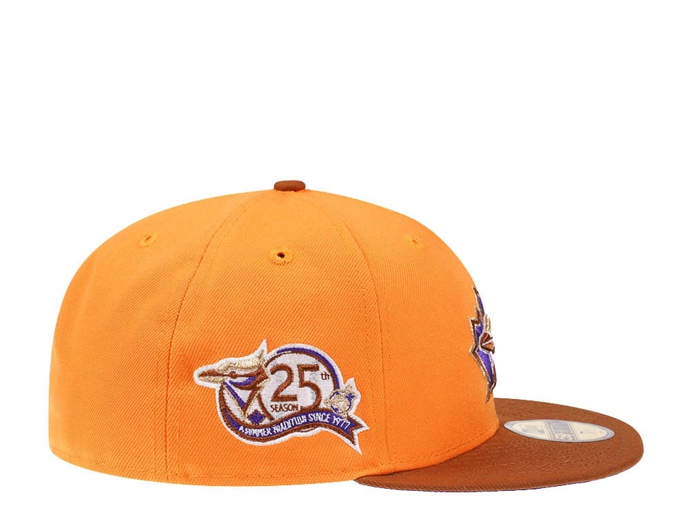 New Era Toronto Blue Jays 25th Anniversary Bourbon Tangerine Prime Edition 59Fifty Fitted Casquette