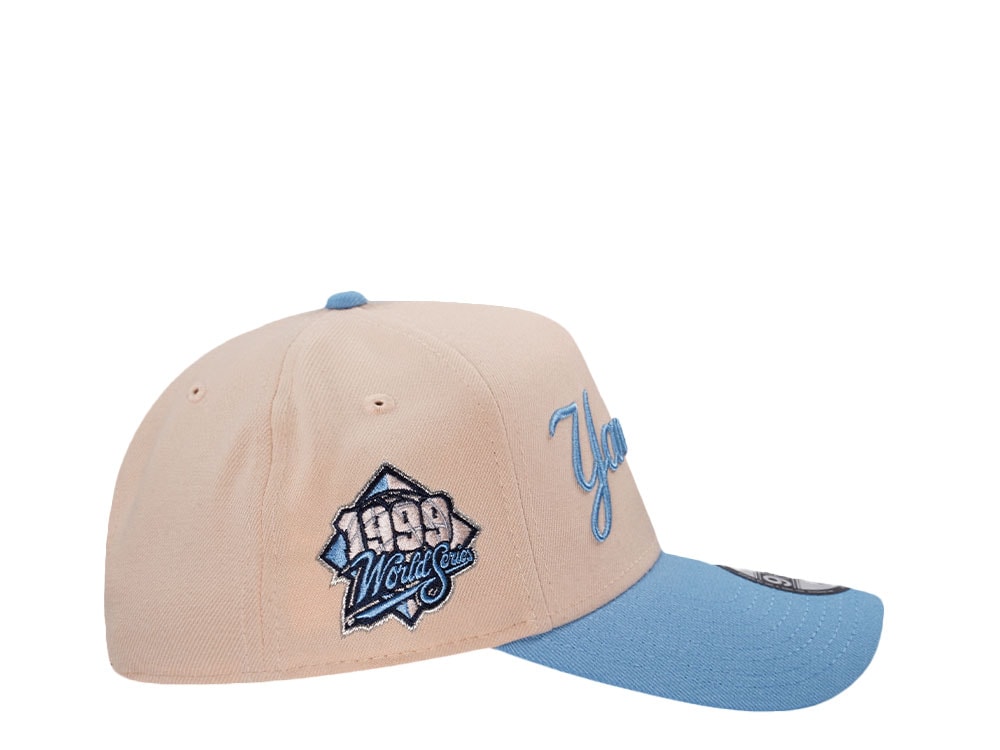 New Era New York Yankees World Series 1999 Mango Sky Edition 9Forty A Frame Snapback Casquette
