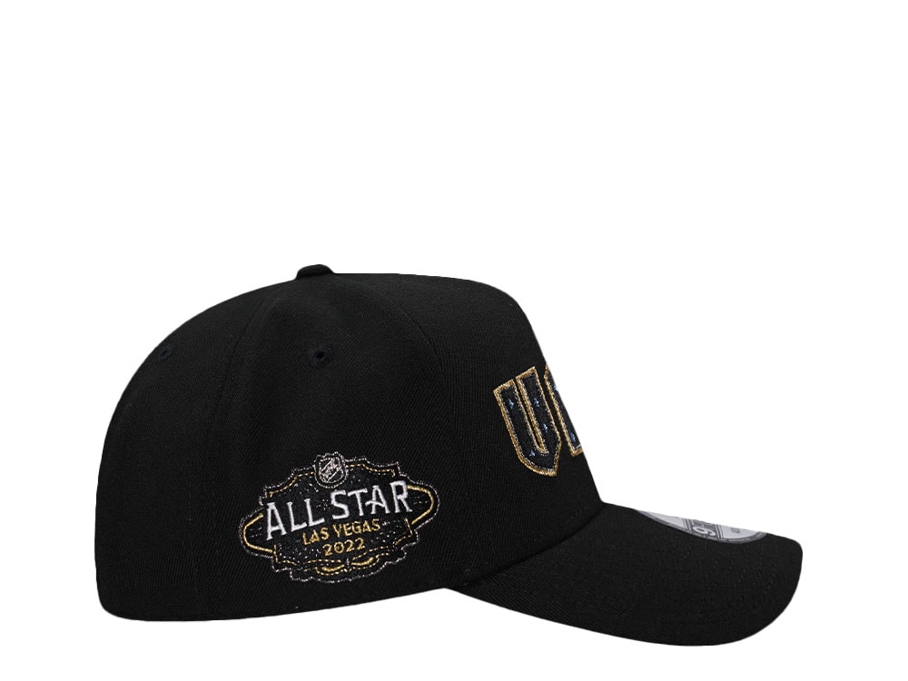 New Era Vegas Golden Knights All Star Game 2022 Black Script Edition 9Forty A Frame Snapback Casquette