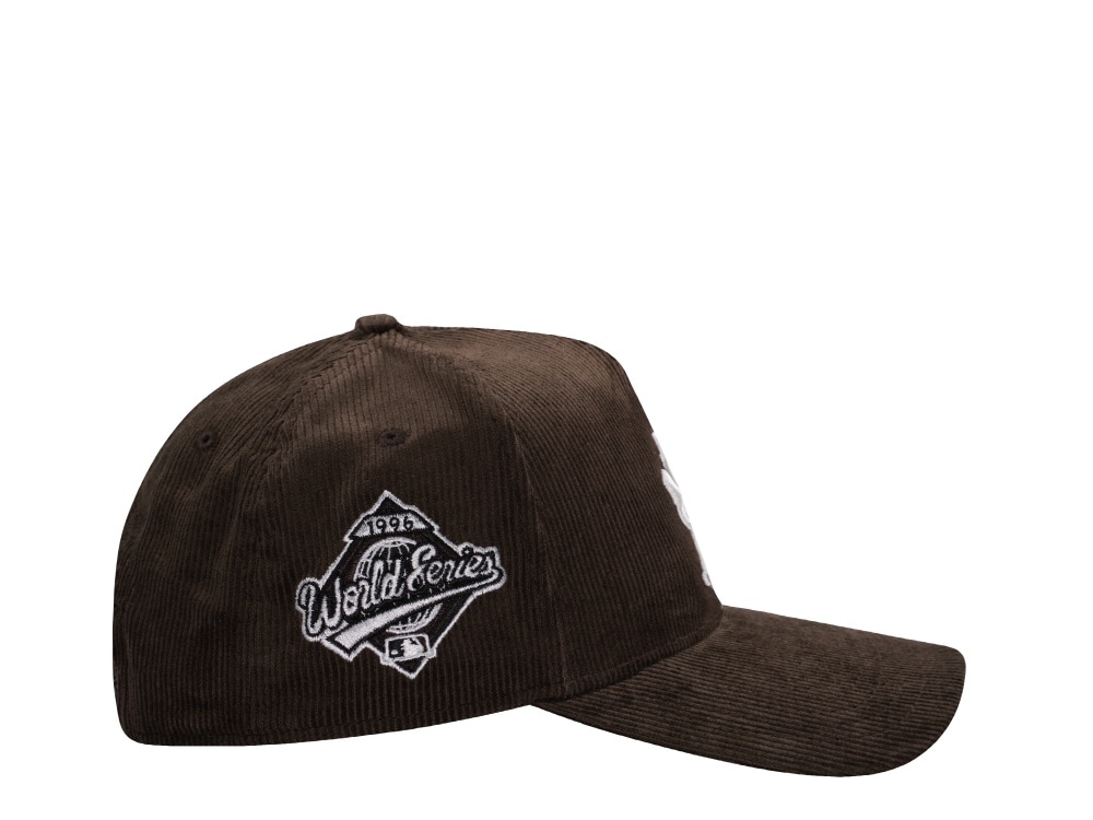 New Era New York Yankees World Series 1996 Walnut Corduroy Prime Edition 9Forty A Frame Snapback Casquette