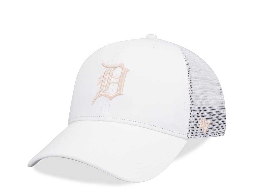 47Brand Detroit Tigers White Branson MVP Trucker Snapback Casquette