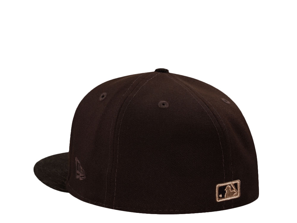 New Era Atlanta Braves Walnut Corduroy Two Tone Edition 59Fifty Fitted Casquette