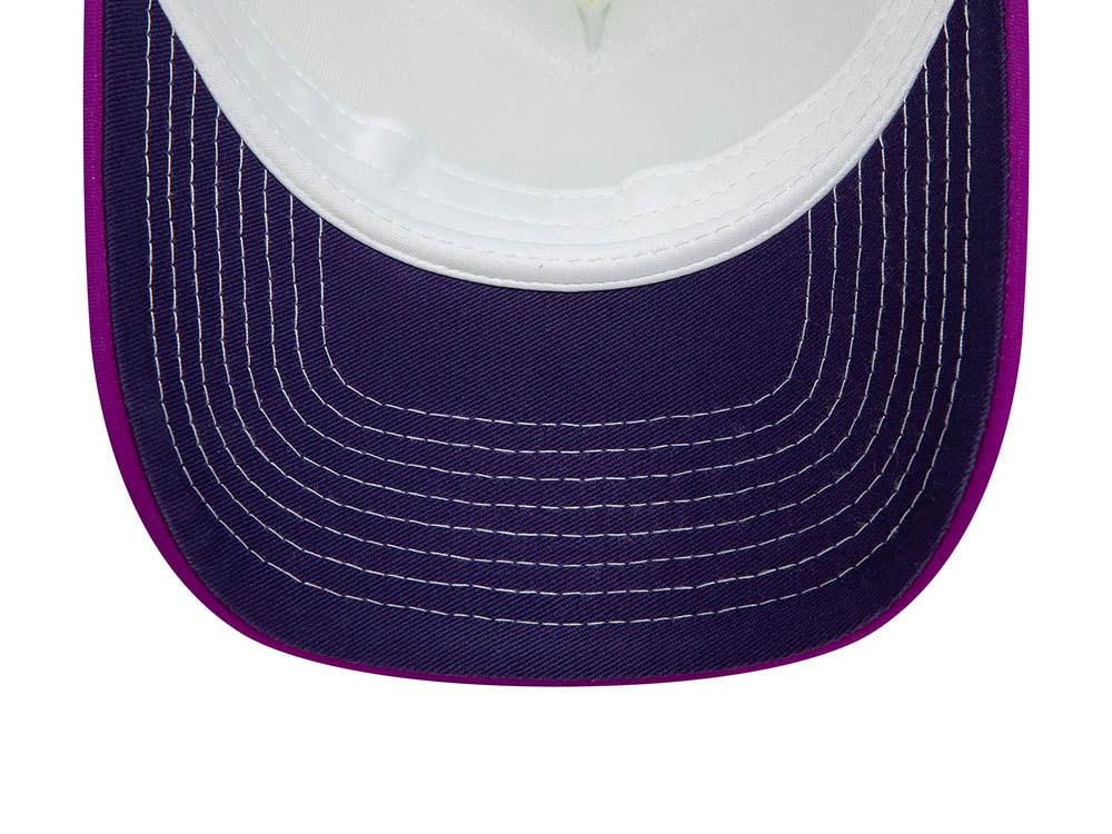 New Era Stand Tall Talk Small Play Ball Graphic White 9Forty A Frame Trucker Snapback Casquette