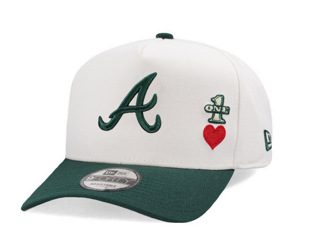 New Era Atlanta Braves 30th Anniversary Dollar Chrome Two Tone Edition 9Forty A Frame Snapback Casquette