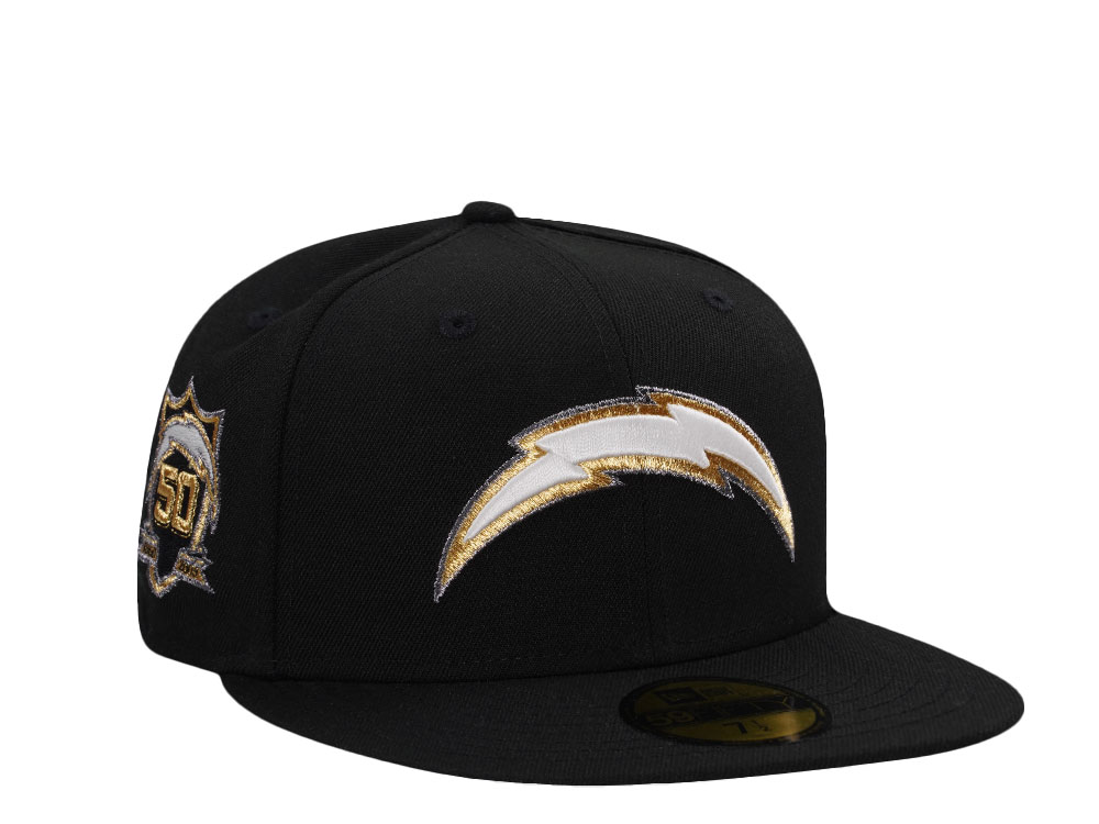 New Era Los Angeles Chargers 50th Anniversary Glow Black Prime Edition 59Fifty Fitted Casquette