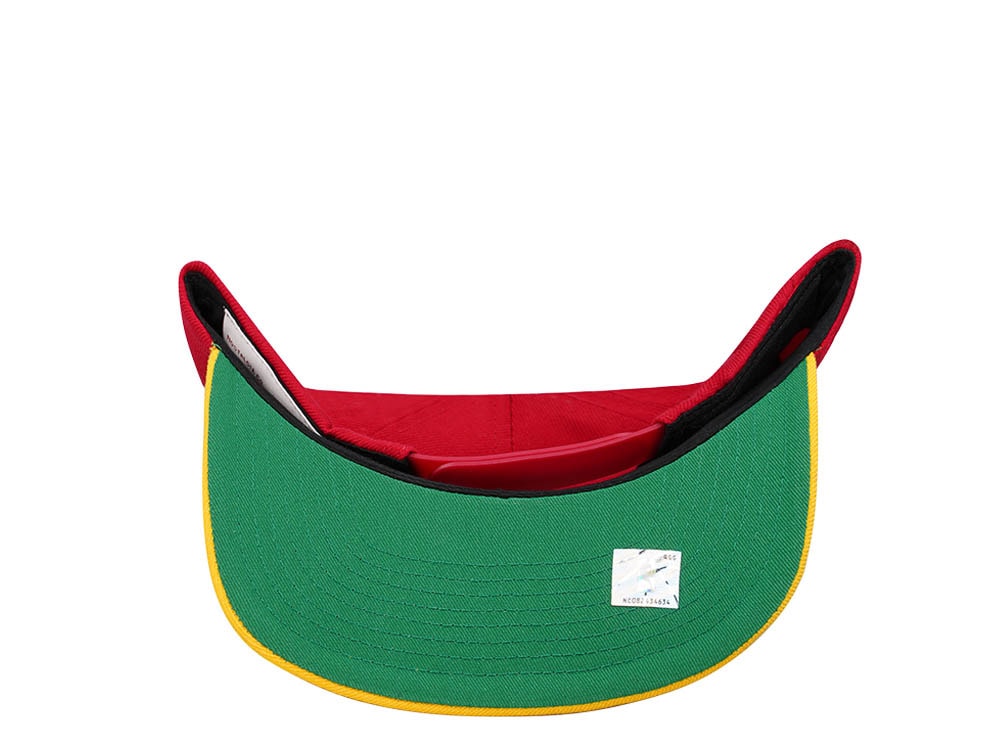 Mitchell & Ness Atlanta Hawks Team Two Tone 2.0 Red Snapback Casquette