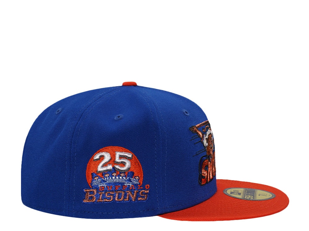 New Era Buffalo Bisons 25th Anniversary Blue Two Tone Edition 59Fifty Fitted Casquette