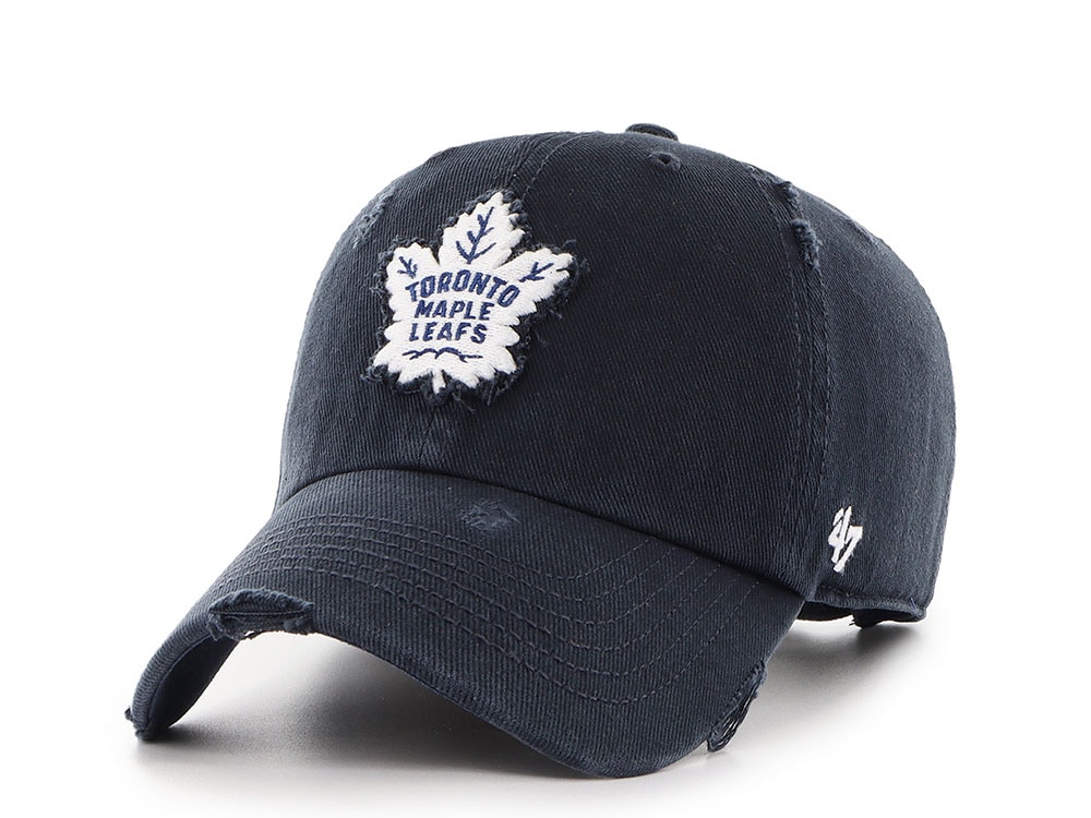 47 Brand Toronto Maple Leafs Weathered Navy Clean Up Strapback Casquette