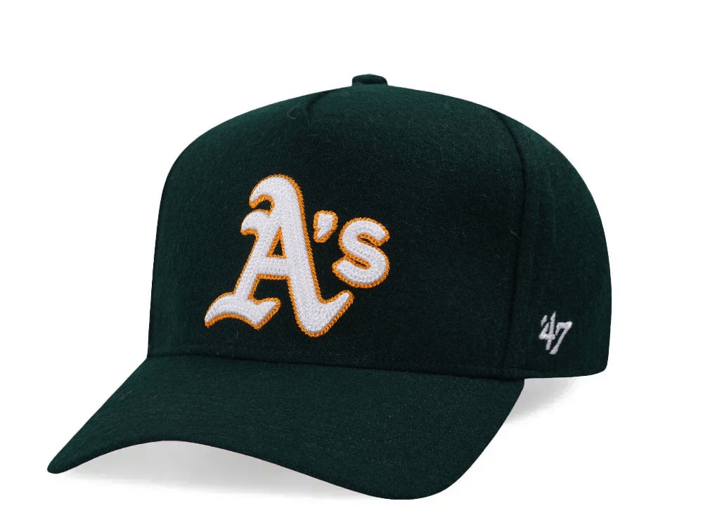 47Brand Oakland Athletics Dark Green Chain Stitch Offside Strapback Casquette