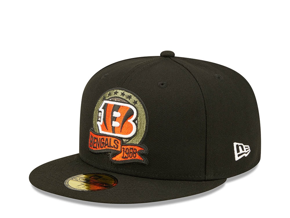 New Era Cincinnati Bengals Salute to Service 2022 Fitted 59Fifty Casquette