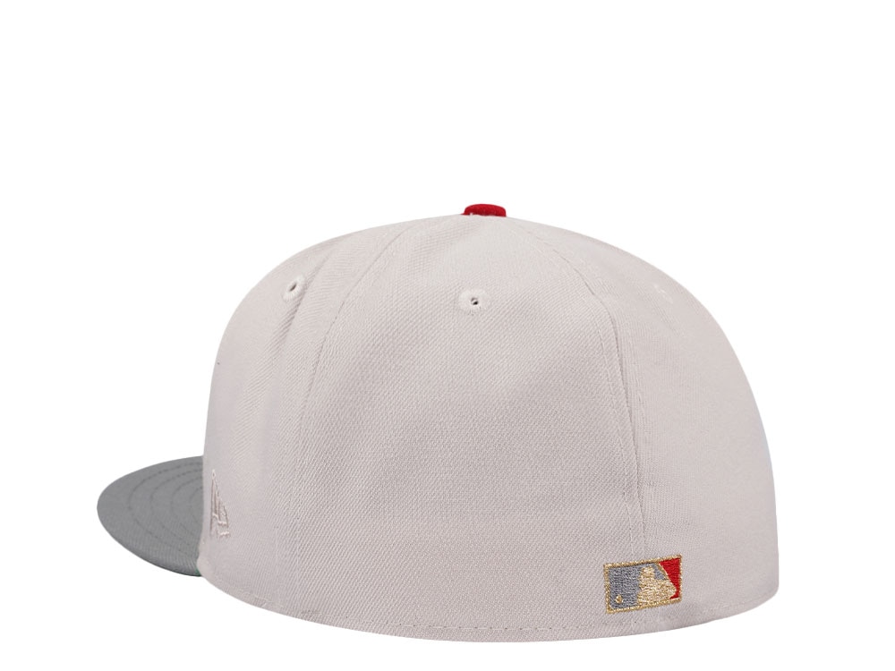 New Era Anaheim Angels 25th Anniversary Stone Gold Two Tone Edition 59Fifty Fitted Casquette