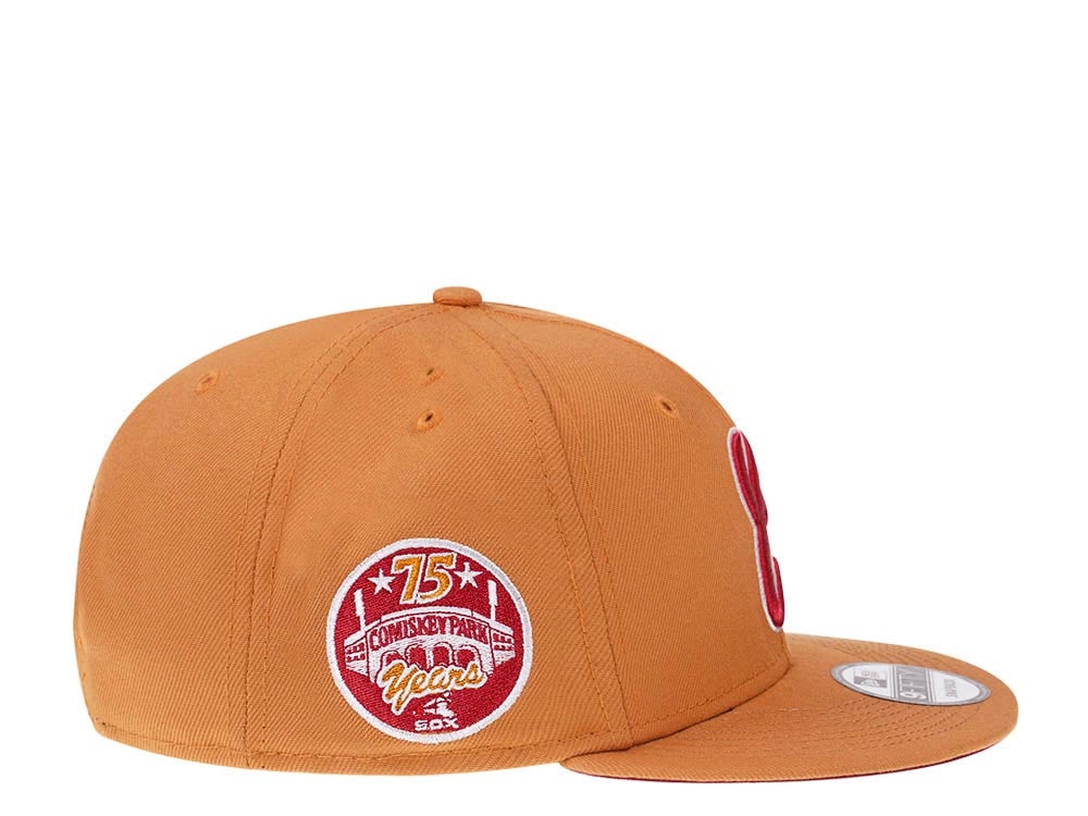 New Era Chicago White Sox 75 Years Comiskey Park Panama Tan Edition 9Fifty Snapback Casquette