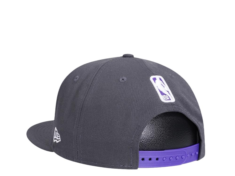 New Era Sacramento Kings Gray Purple Detail Edition 9Fifty Snapback Casquette