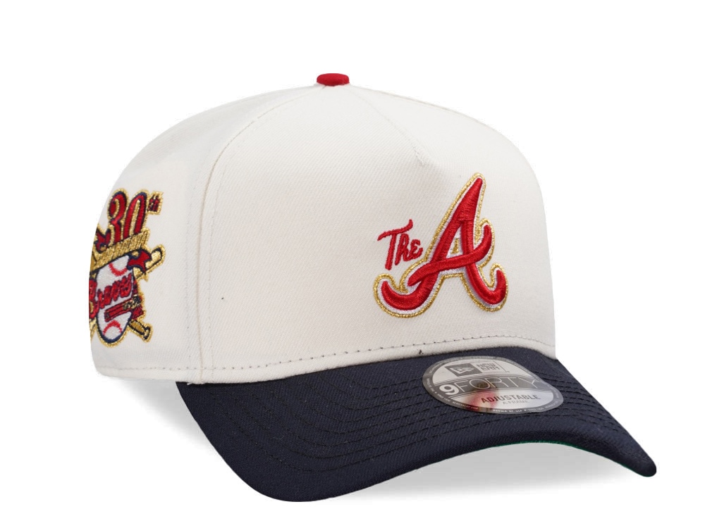 New Era Atlanta Braves 30th Anniversary Chrome Two Tone Edition 9Forty A Frame Snapback Casquette